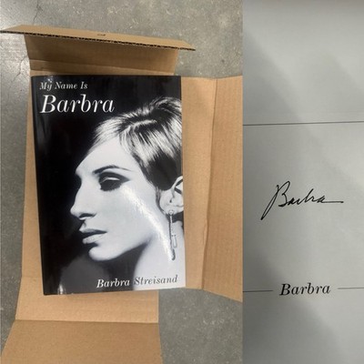 Barbra Streisand My Name is Barbra Book SIGNED AUTOGRAPHED Bookplate