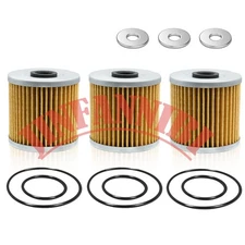 3pcs Oil Filters Kit Set for Kawasaki Bayou 220 KLF220 1988-2002 #16099-004