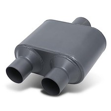 Single Chamber Muffler 2.5 Inside Inlet And 2.25 Outlet Dual Universal
