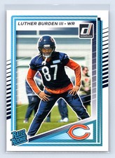 LUTHER BURDEN III 2025 Panini Donruss Green Rated Rookie RC #395 Bears