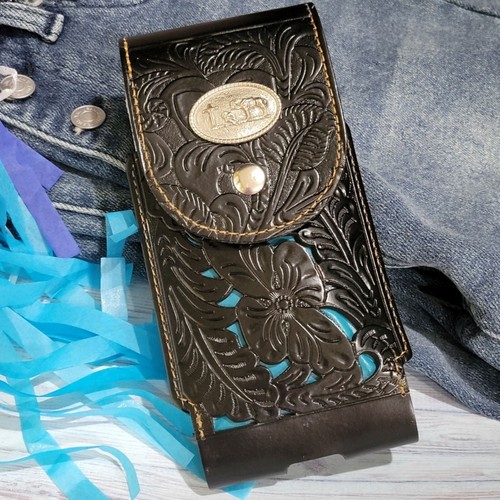 7" LARGE LEATHER POUCH BELT HOLSTER CELL PHONE CASE UNIVERSAL OVERSIZE #EH13005 - Picture 111 of 116