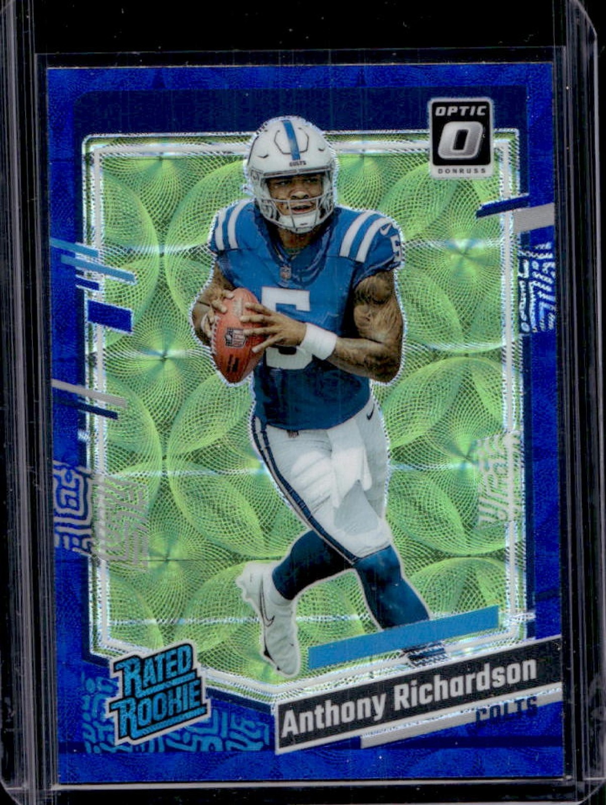 2023 Donruss Optic Anthony Richardson Blue Scope Prizm Rated Rookie #247 Colts