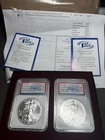 2011-(S) (W) Silver Eagle Set FDI IGS First Day Issue New In Box Lot Set