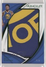 2017-18 Panini Immaculate Emerald 1/8 Jordan Bell #JP-JBL Jumbo Patch 2ct