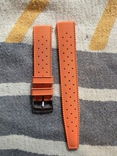 Orange Tropical FKM Rubber Watch Strap