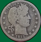 1915-S Barber Quarter Good G Coin #35735