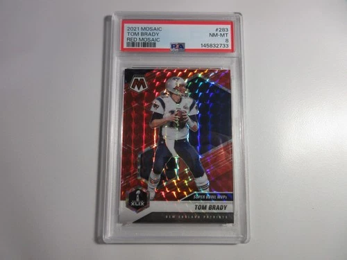 PSA 8 2021 Mosaic Tom Brady Red Mosaic