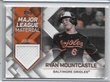 2022 Topps Ryan Mountcastle Major League Material #MLM-RM Game Used Baltimore
