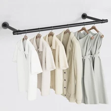 Clothes Rack for Hanging Clothes, Heavy Duty Round Metal Clothing Rack, 32 Mo...