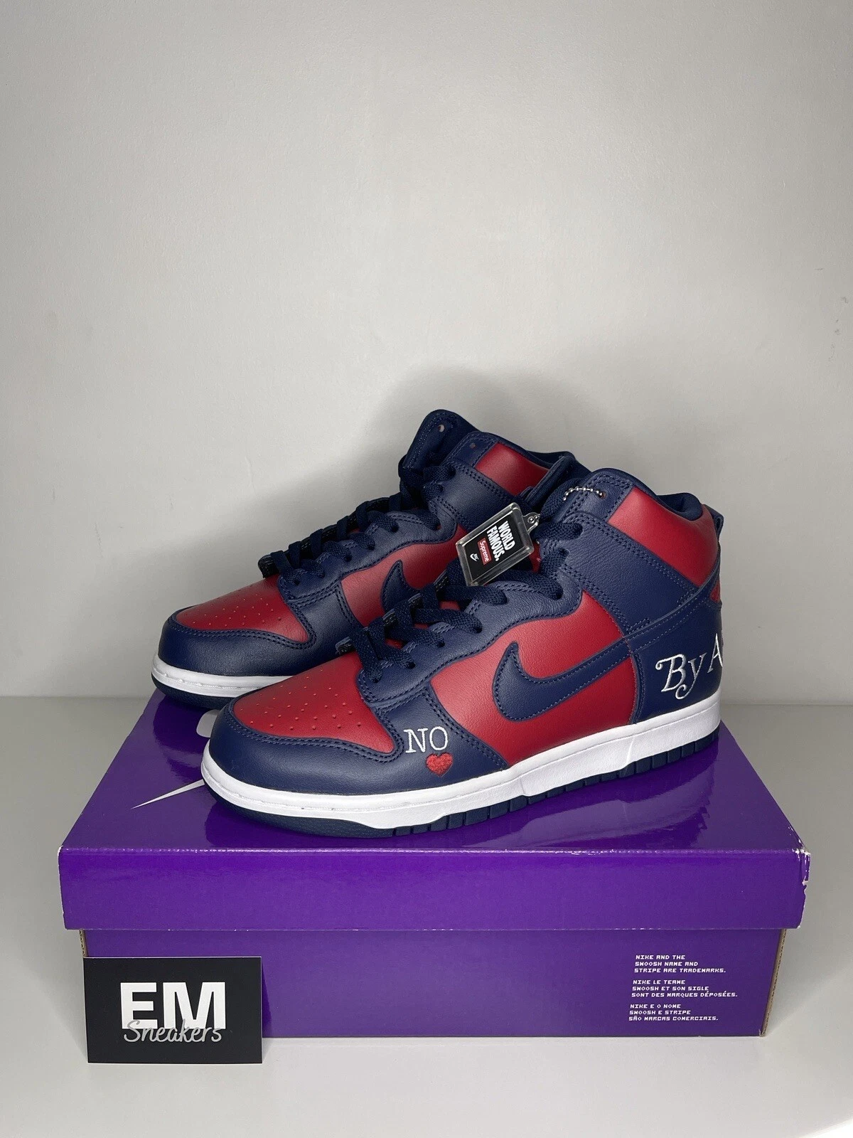 Nike X Supreme SB Dunk High Royaume Uni 8