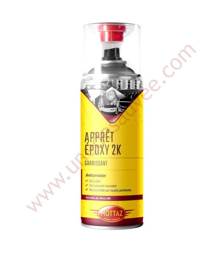 Apprêt époxy 2K Mottaz 400 ml, primaire de carrosserie bi-composant gris haute protection