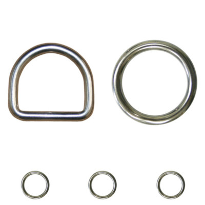 Ringe D-Ring Edelstahl Ring Öse V4A Ösen A4 Edelstahlring O-Ring poliert DRing