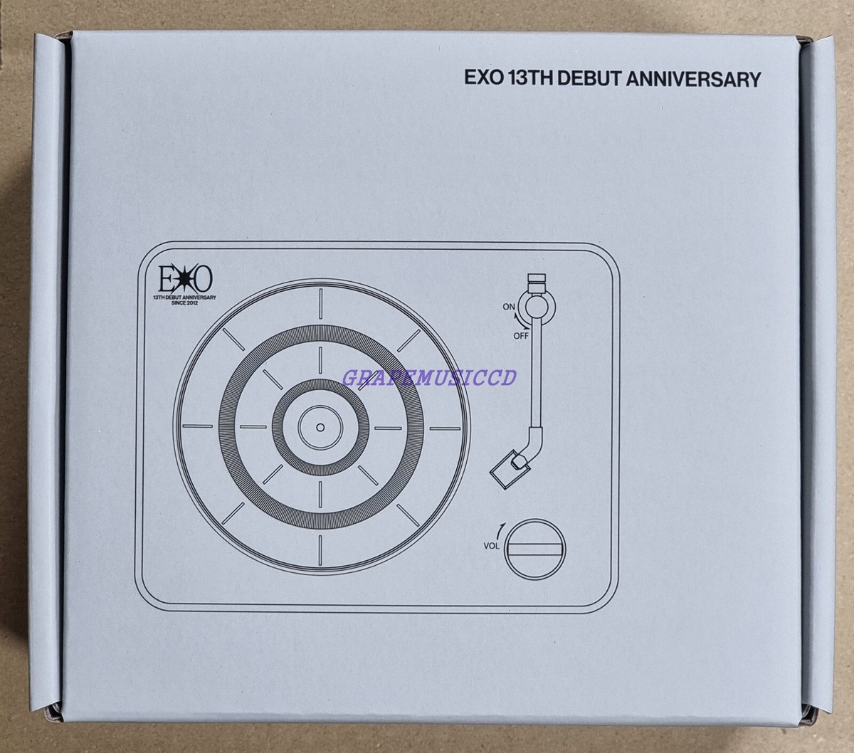 未開封　EXO 13周年 Bluetooth Speaker カイ EXO 13TH DEBUT ANNIVERSARY OFFICIAL GOODS MD TURNTABLE