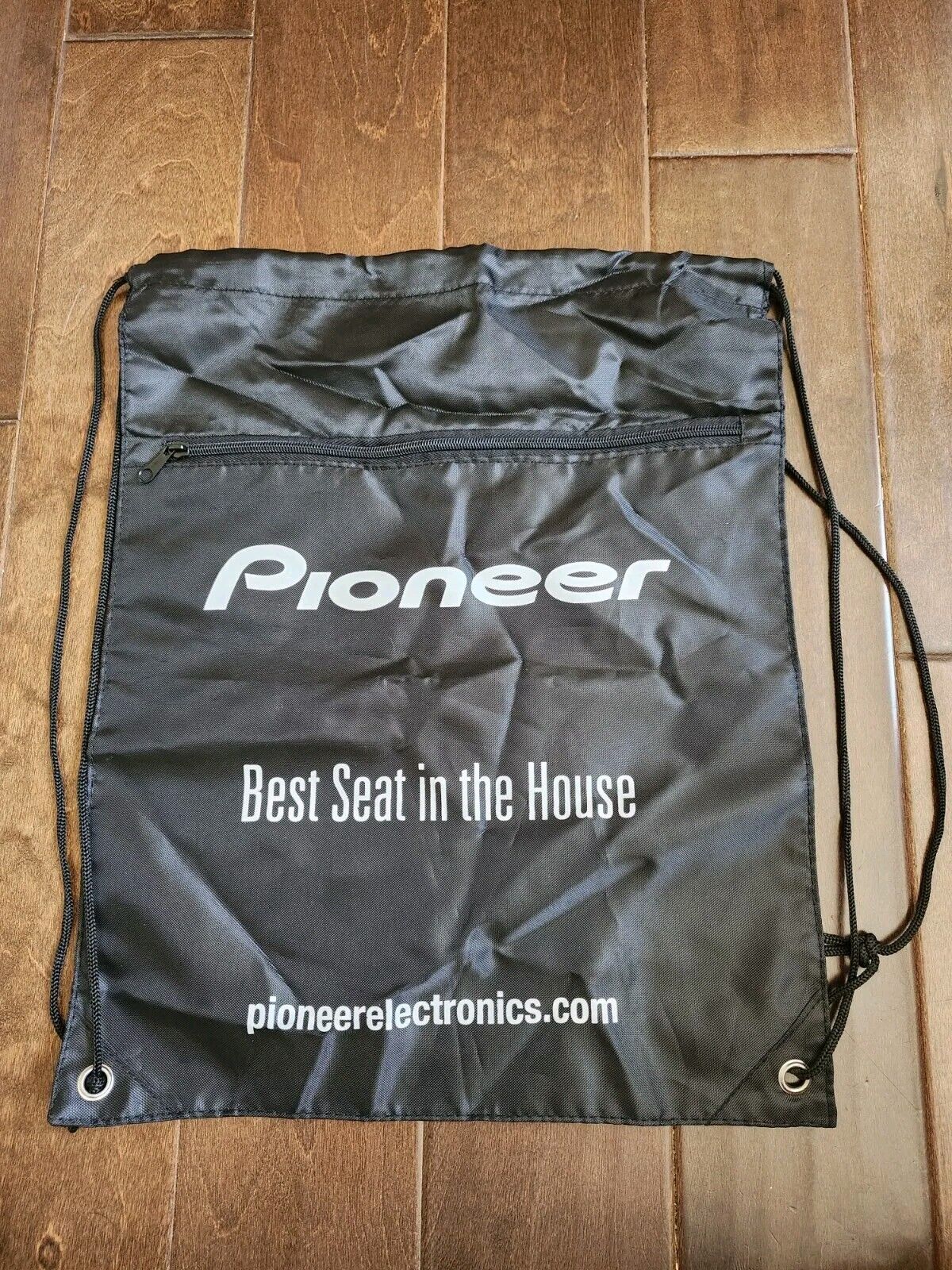 Pioneer Black Drawstring Backpack