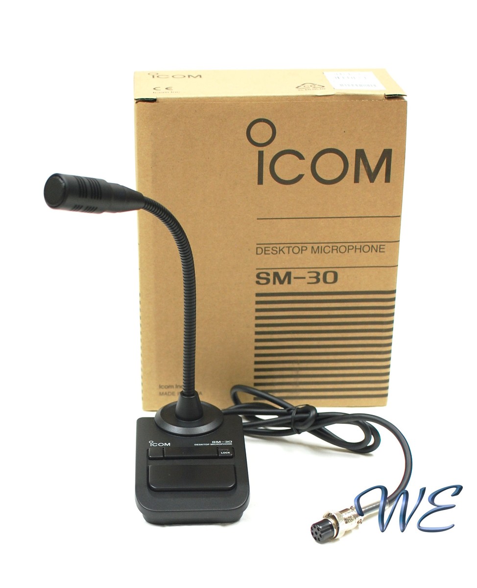【美品】ICOM SM-30 デスクトップ マイクロフォン ICOM SM-30 Desktop Microphone New | eBay