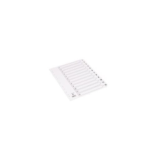 KF01529 Q Conectar Indice A4 Multi-Perforados 1-12 Reforzado Blanco Tabla Claro - Imagen 1 de 4