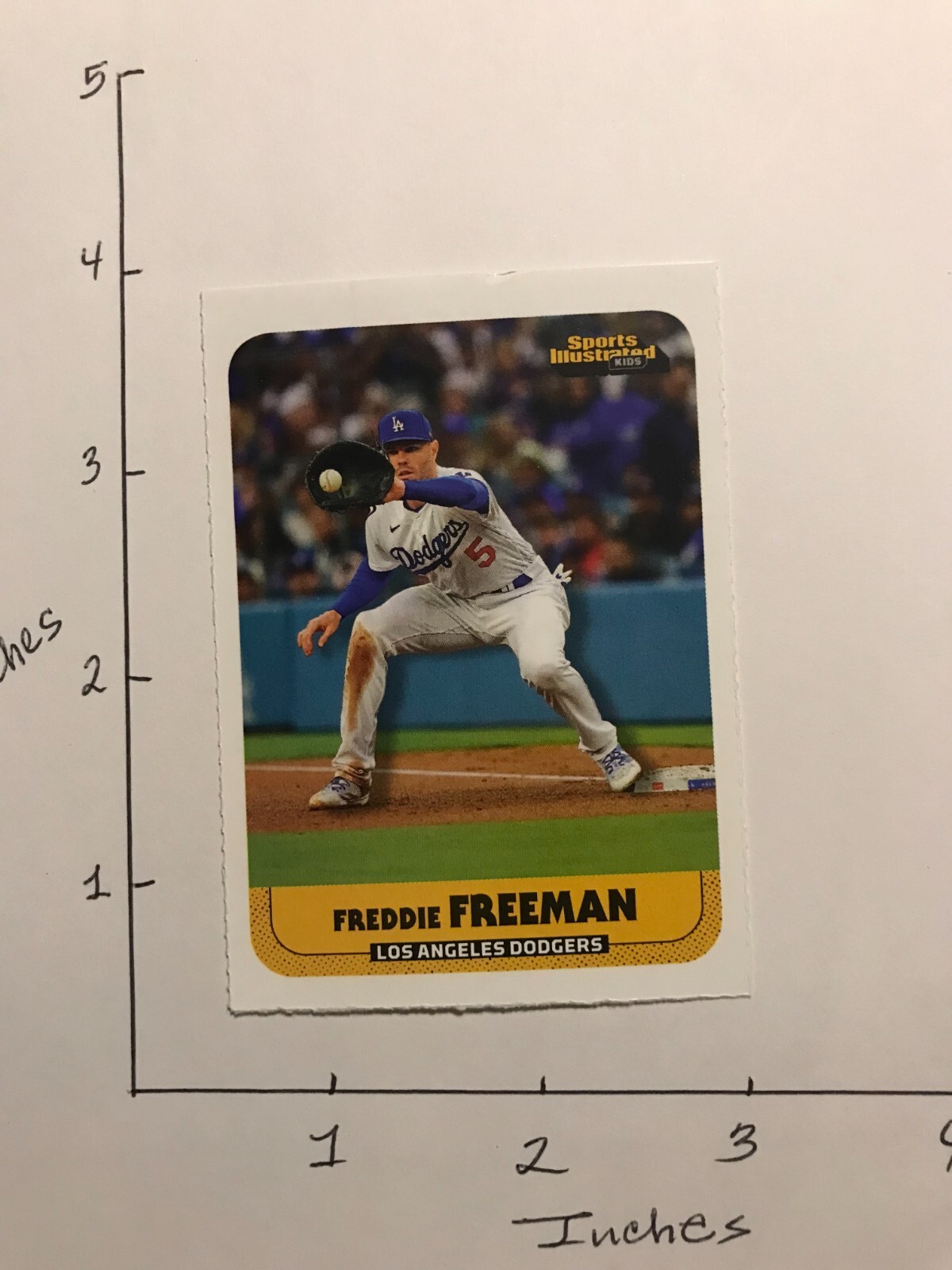 Freddie Freeman Dodgers Sports Illustrated Kids card 1080