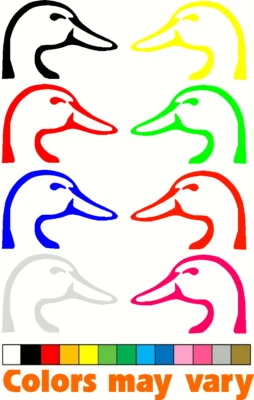 ORACAL 651 (2) L-R Duck Heads Vinyl Decal Car Truck Sticker Waterfowl Browning Hunting