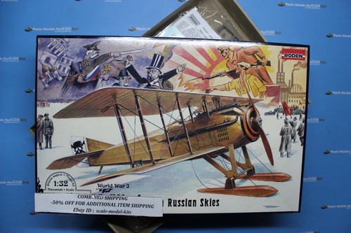 Roden 617 1/32 Spad VII C.1 con cielos rusos caza francés modelo a escala Primera Guerra Mundial - Imagen 4 de 12