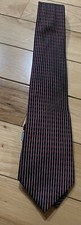 Neck Tie Mens LUCIANO VALENTINO Striped Textured Silk