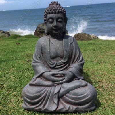 Buddha Statue 12'' Meditation Thai Buddha Figurine Zen Serenity Garden Home Décor