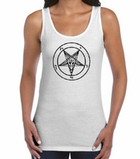 Pentagram Pagan Women's Vest Tank Top - Wicca Crowley Satanic