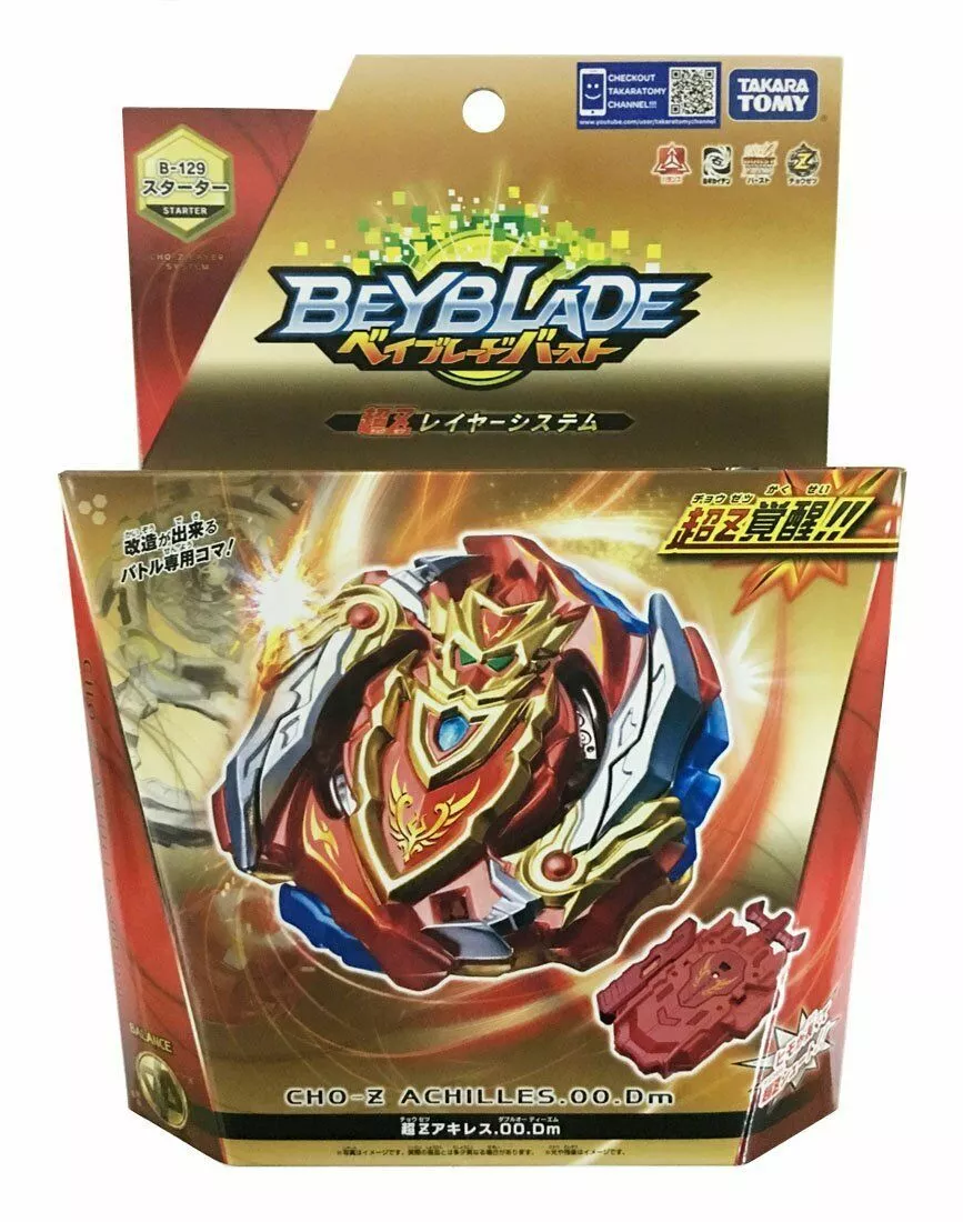 Takara Tomy Beyblade BURST B 129 Starter Cho Z Achilles.00.Dm B129 New In Stock
