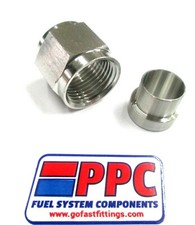 10 an Tube Nut & Tube Sleeve Fits 5/8'' O.D.Tube grade 304 stainless steel  1pc