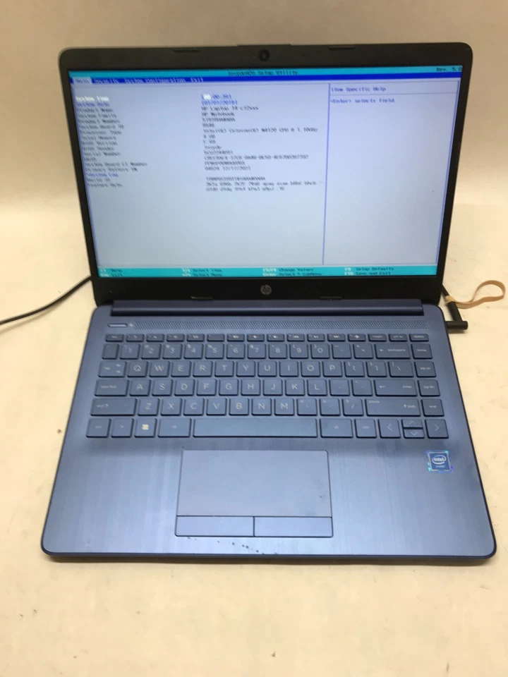 HP 14-cf2111wm 14" Laptop Intel Celeron N4120 1.10GHz 4GB RAM NO HDD NO OS! - DW - Image 3 of 4