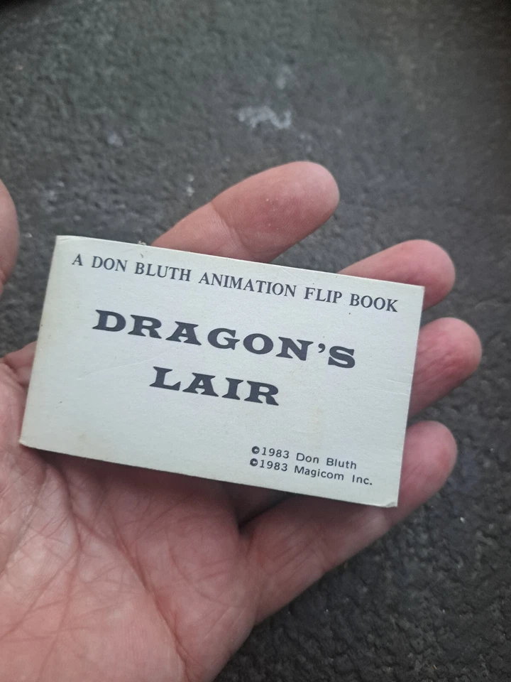 Don Bluth Dragon’s Lair Video Game Animation Mini Flip Book 1983 vintage RARE - Image 3 of 4