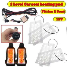Car Seat Heater Universal 12v Carbon Fiber /Alloy Wire Heated Seat Heater Pad