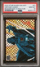 2022 Star Wars Chrome Galaxy VINTAGE VADER X-Fractor Refractor #/10🔥