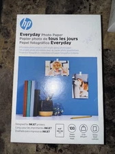 HP Everyday 4x6 PHOTO PAPER Glossy 100-Sheets ALL INKJET Printers CR759A
