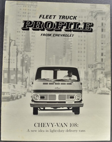 1967 Chevrolet Chevy Van Fleet Truck Brochure Sportvan Excellent Original 67