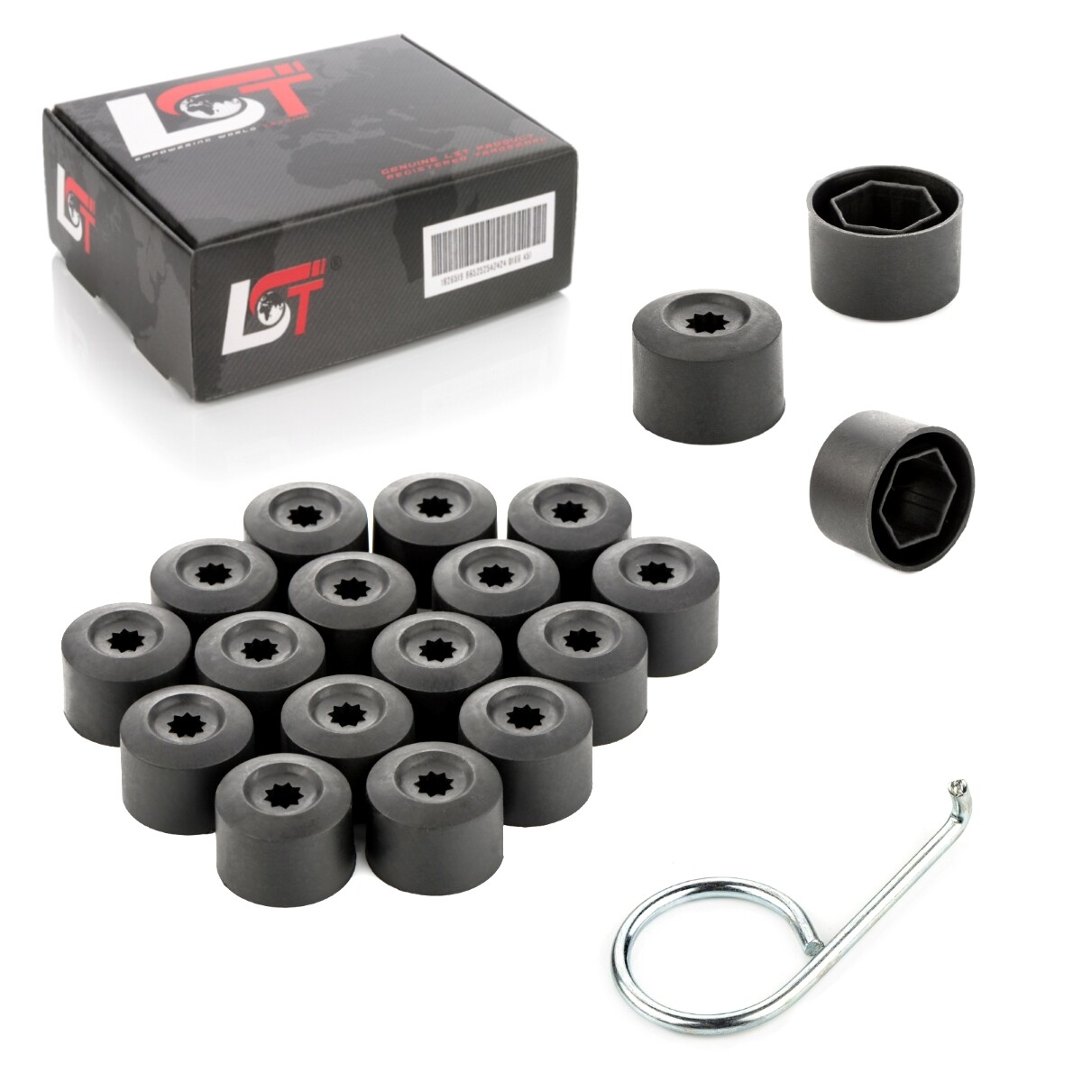 20x Rims Wheel Cover Cap Sechskantkappen 0 21/32in Black for Land