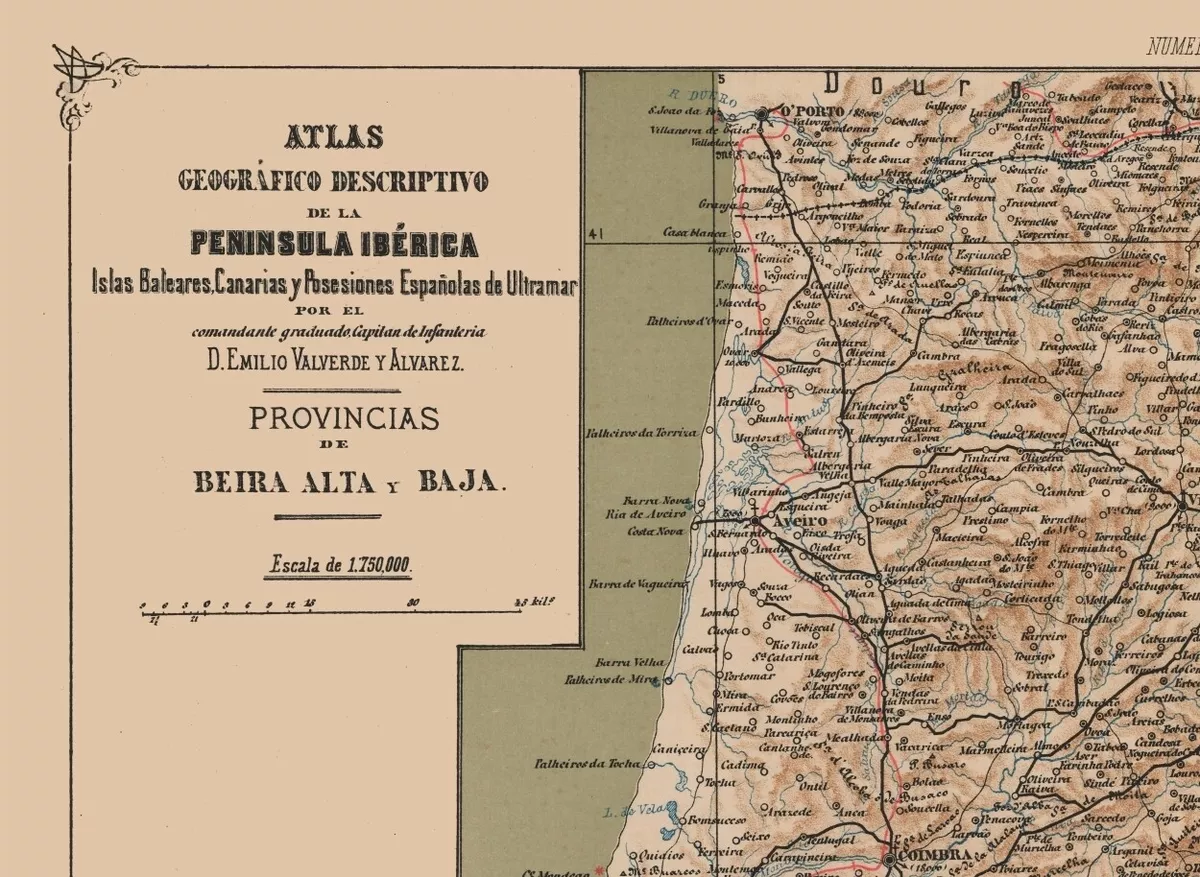 Map of the Provinces of Portugal - Províncias de Portugal