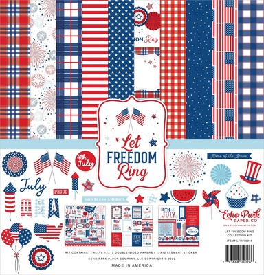 Echo Park Collection Kit 12''X12'' - Let Freedom Ring