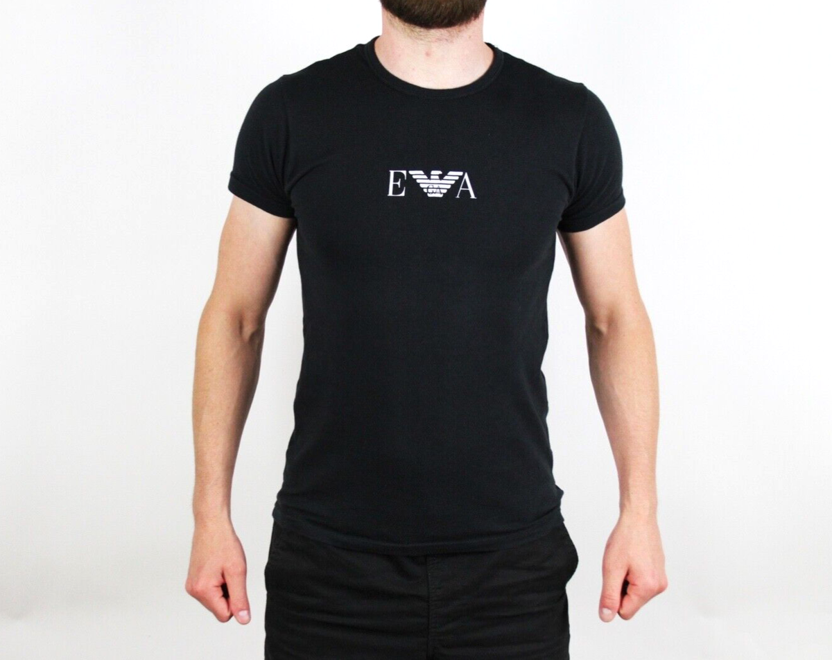 Emporio Armani T-shirt black men's size M | eBay