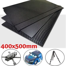 3K Matte/Glossy Plate Carbon Fiber Sheet 400x500mm Board for RC Airplane Models
