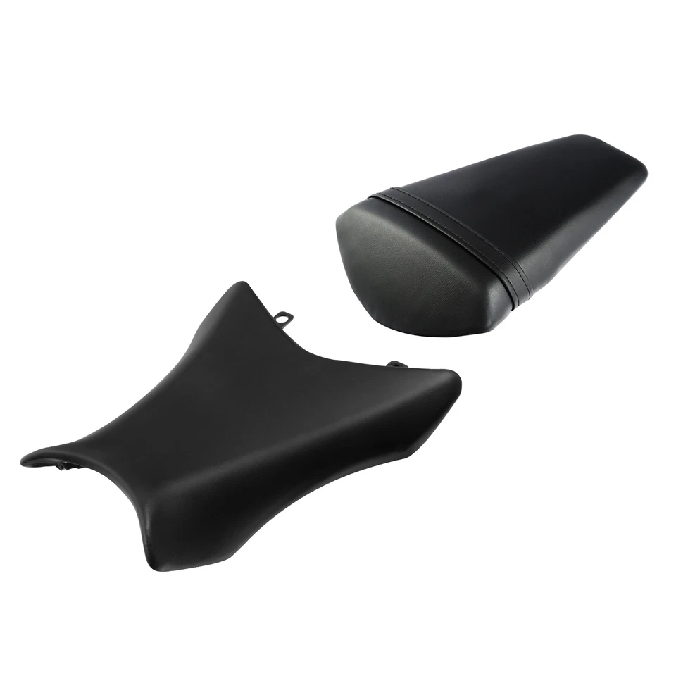 Asientos negros para conductor y pasajero para Kawasaki Ninja ZX10R 2011-2015 2012 2013 Foto 2 de 4