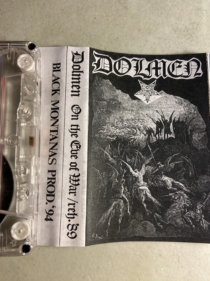 Dolmen On The Eve of War Demo cassette tape double cover Insert Absu - Image 4 of 4