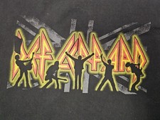Men's Def Leppard Shirt XL Y2K Rock Band Concert Tour Music Tee Adult Dadcore