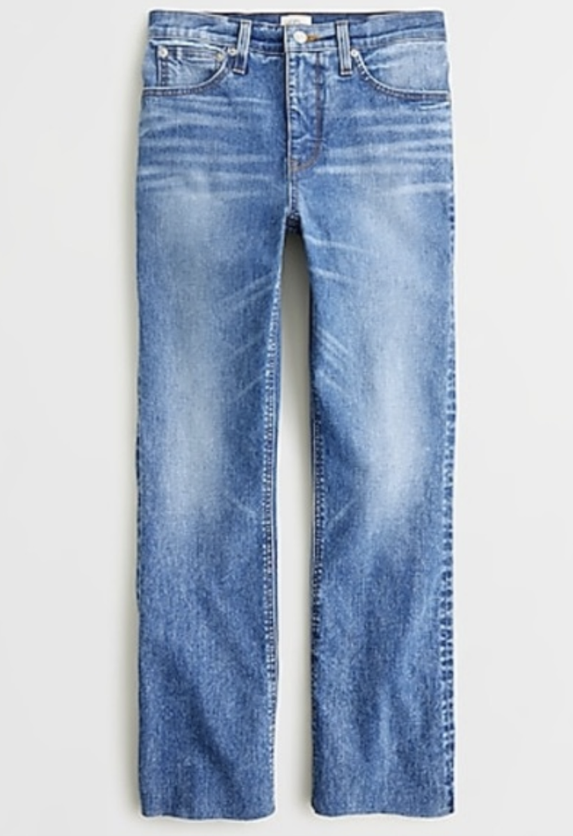 Pantalon Jeans J.CREW Femme – Modèle Billie Denim Bleu Crop – Taille 24P (0) – Neuf Sans Étiquettes – 2018