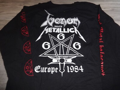 Venom LS Shirt Black Metal Europe 1984 Dio Speedwolf Midnight ***