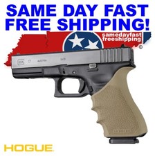 Hogue HANDALL Beavertail Rubber Grip Sleeve For Glock 17 GEN 3  4 FDE 17033