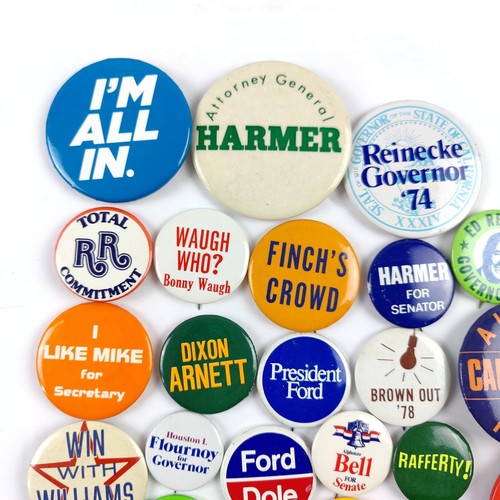 VTG Lot of 27 Presidential - Governor - Campaign - Senator Pin Button Pinback - Picture 2 of 7
