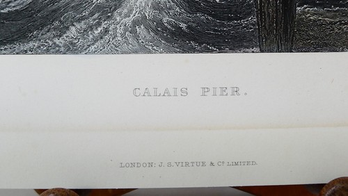 Calais Pier Print J.M.W. Turner Maritime Scene Hand-Coloured Dramatic Sea - Picture 3 of 5