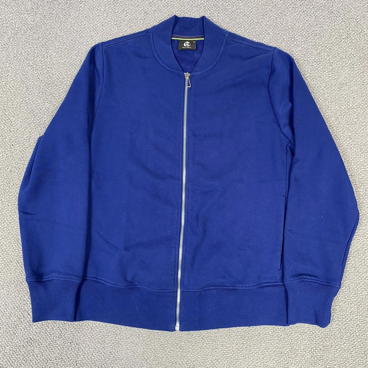 PS PAUL SMITH Sweatshirt Mens Medium Blue Zip Up Jumper Track Top Sweater |  eBay