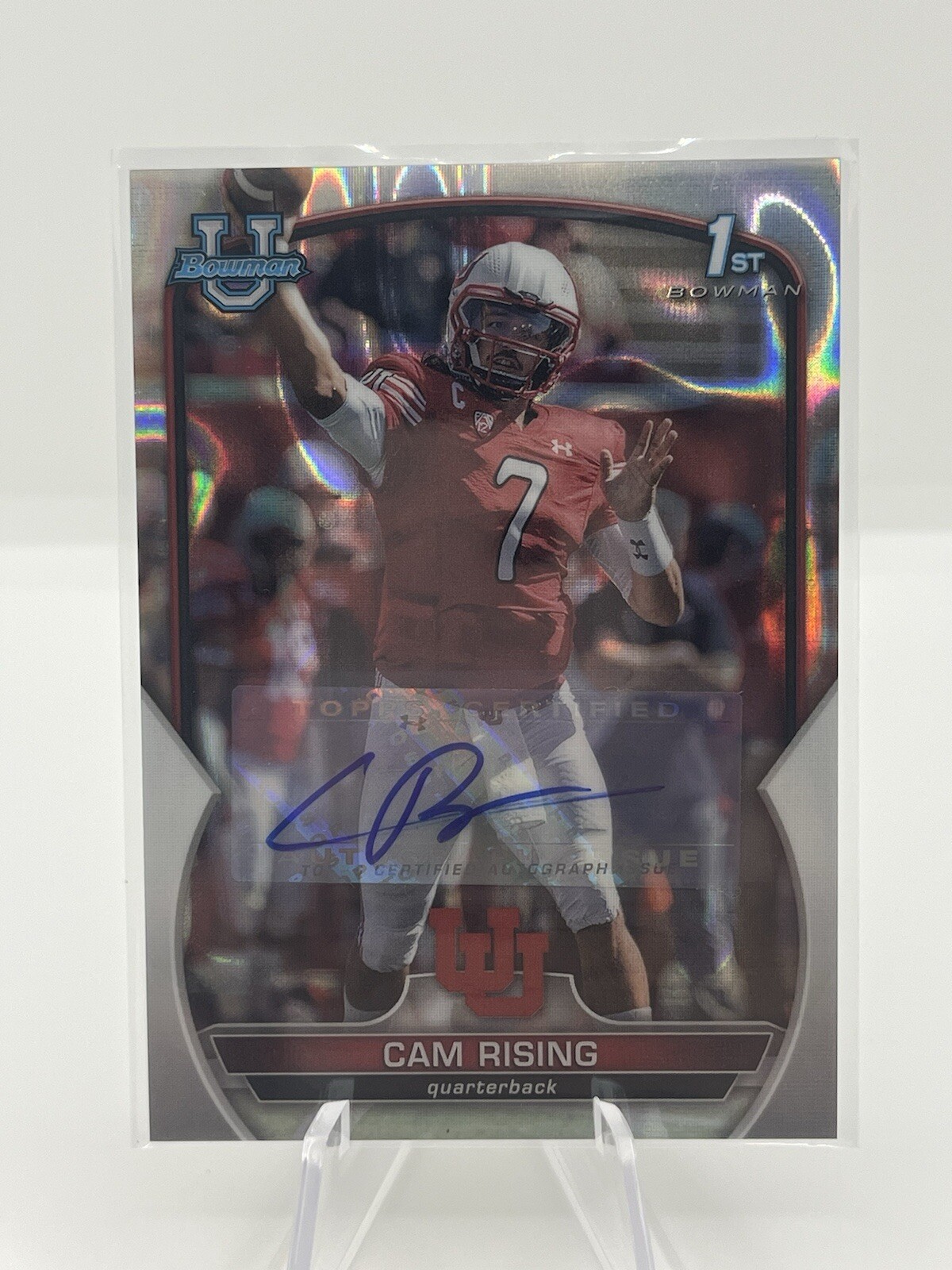 2022 Bowman University Chrome - Auto Lava Refractor #76 Cam Rising /199 (AU, RC)