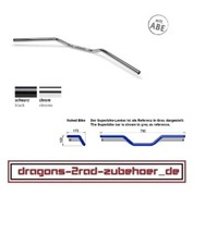 LSL / HIGHSIDER 22mm 7/8" Lenker NAKED BIKE L02 Stahl CHROM handlebar